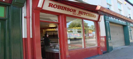 Robinson Butchers Crook Shop Front